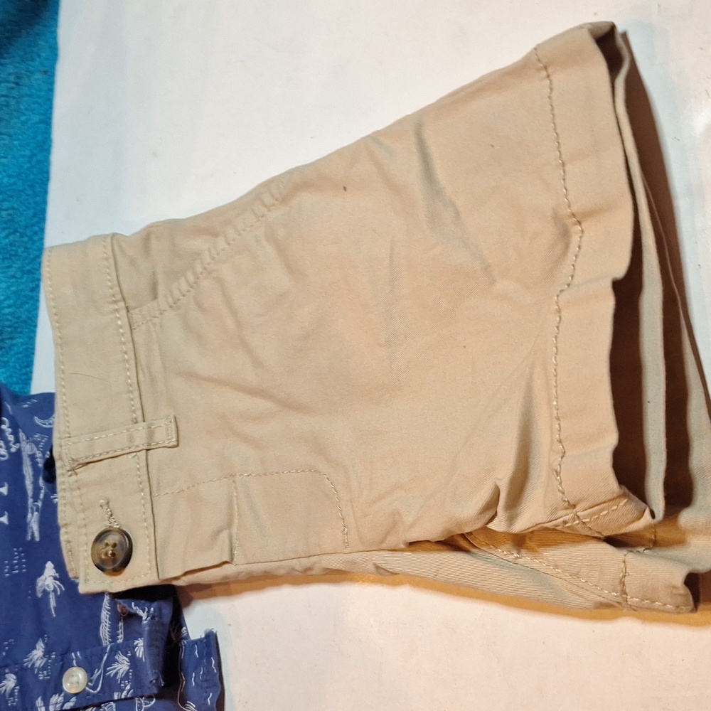 2T Carters Boy Outfit, Beach, Tropical, Summer, Short Sleeve and Shorts - Picture 4 of 5